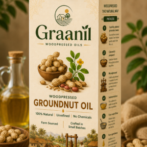 Graanil Woodpressed Groundnut Oil - 1L