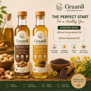 Starter Pack (200ml Mustard Oil + 200ml Groundnut Oil)