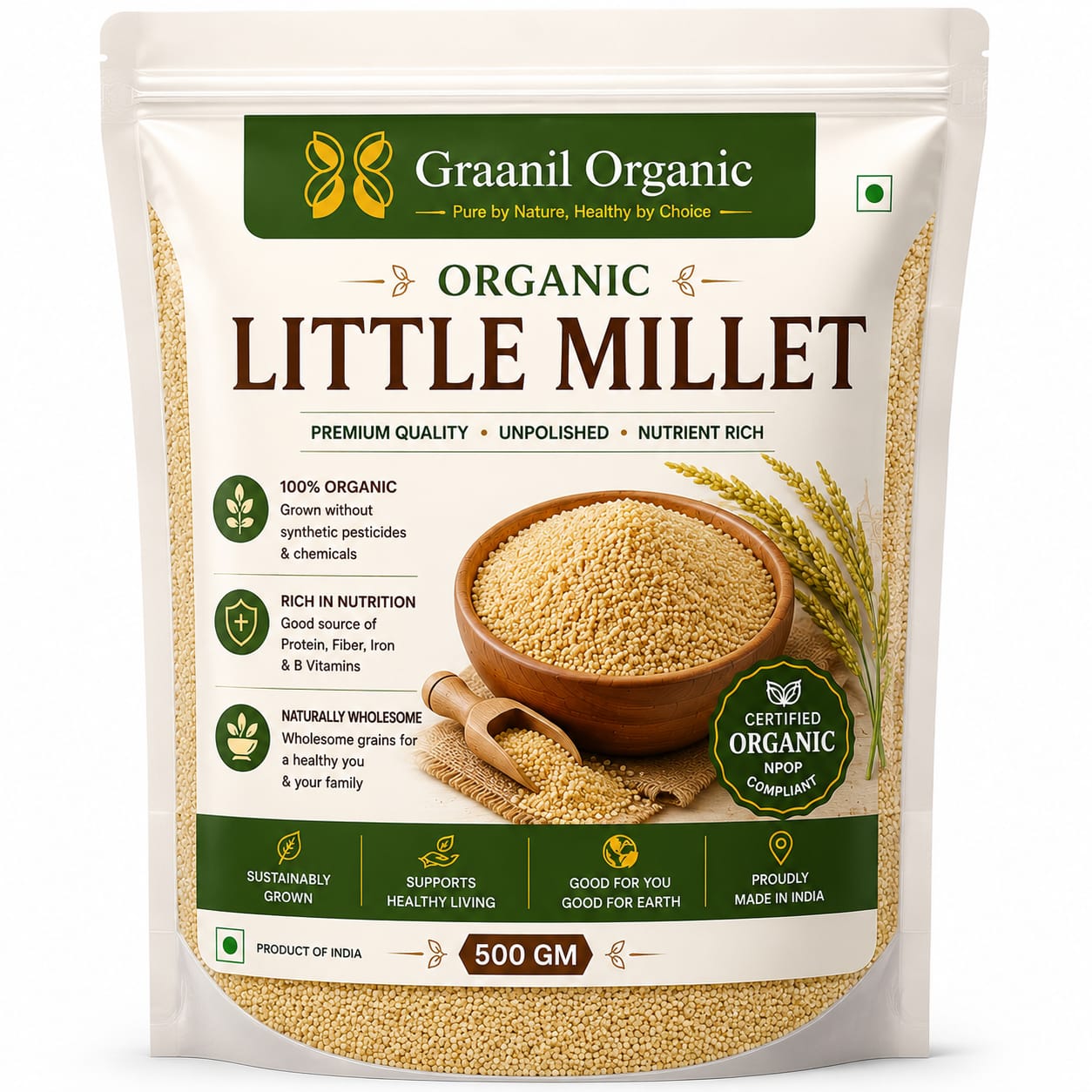 Organic Little Millet - 500gm